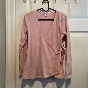 SOLD Old Navy Wrap Around pink long sleeve
